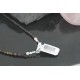 Certified Authentic Navajo .925 Sterling Silver Natural Pink Agate Smoky Quartz Native American Necklace 752100-24