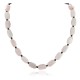 Certified Authentic Navajo .925 Sterling Silver Natural Pink Quartz Hematite Native American Necklace 25309