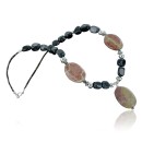 Certified Authentic Navajo .925 Sterling Silver Natural Quartz Jasper Turquoise Native American Necklace 390696564113