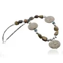 Navajo .925 Sterling Silver Natural Tigers Eye Jasper Turquoise Native American Necklace 390732458105