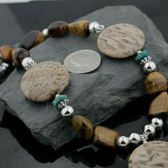 Navajo .925 Sterling Silver Natural Tigers Eye Jasper Turquoise Native American Necklace 390732458105 Navajo .925 Sterling Silver Natural Tigers Eye Jasper Turquoise Native American Necklace 390732458105
