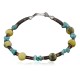 Certified Authentic Navajo .925 Sterling Silver Natural Turquiose Jasper Native American Bracelet 390743747084