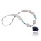 Certified Authentic Navajo .925 Sterling Silver Natural Turquoise Agate Amethyst Native American Necklace 390675692060