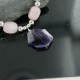 Certified Authentic Navajo .925 Sterling Silver Natural Turquoise Agate Amethyst Native American Necklace 390675692060