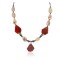 Certified Authentic Navajo .925 Sterling Silver Natural Turquoise Agate Carnelian Hematite Native American Necklace 16092-3