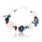 Certified Authentic Navajo .925 Sterling Silver Natural Turquoise Agate Lapis Native American Bracelet 370999958050