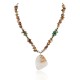 Certified Authentic Navajo .925 Sterling Silver Natural Turquoise Agate Native American Necklace 15151-30