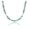 Certified Authentic Navajo .925 Sterling Silver Natural Turquoise Agate Native American Necklace 15851-30
