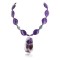 Certified Authentic Navajo .925 Sterling Silver Natural Turquoise Agate Native American Necklace 750108-15