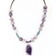 Certified Authentic Navajo .925 Sterling Silver Natural Turquoise Agate Native American Necklace 750109-12