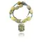 Navajo .925 Sterling Silver Natural Turquoise AGATE Native American Necklace 750114-21
