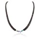 Certified Authentic Navajo .925 Sterling Silver Natural Turquoise Amethyst Heishi Native American Necklace 25285-3 Certified Authentic Navajo .925 Sterling Silver Natural Turquoise Amethyst Heishi Native American Necklace 25285-3