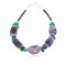 Certified Authentic Navajo .925 Sterling Silver Natural Turquoise Amethyst Native American Bracelet 12891-2