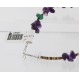 Certified Authentic Navajo .925 Sterling Silver Natural Turquoise Amethyst Native American Bracelet 390751477213
