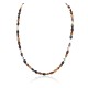 Certified Authentic Navajo .925 Sterling Silver Natural Turquoise and Agate Native American Necklace 16076-4
