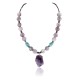 Certified Authentic Navajo .925 Sterling Silver Natural Turquoise and AMETHYST Native American Necklace 371008914523