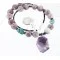 Authentic Navajo Native American Turquoise and Amethyst Sterling Silver Necklace Authentic Navajo Native American Turquoise and Amethyst Sterling Silver Necklace