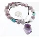 Navajo .925 Sterling Silver Natural Turquoise and AMETHYST Native American Necklace 371008914523 Navajo .925 Sterling Silver Natural Turquoise and AMETHYST Native American Necklace 371008914523