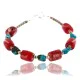 Navajo .925 Sterling Silver Natural Turquoise and Coral Native American Bracelet 370999699158 Navajo .925 Sterling Silver Natural Turquoise and Coral Native American Bracelet 370999699158