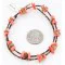 Certified Authentic Navajo .925 Sterling Silver Natural Turquoise and Coral Native American Necklace 15883-8