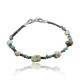 Certified Authentic Navajo .925 Sterling Silver Natural Turquoise and Gaspeite Native American Bracelet 370974617439