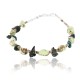 Certified Authentic Navajo .925 Sterling Silver Natural Turquoise and Gaspeite Native American Bracelet 370996110085
