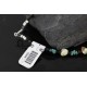 Certified Authentic Navajo .925 Sterling Silver Natural Turquoise and Gaspeite Native American Bracelet 390741195902