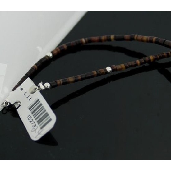 Certified Authentic Navajo .925 Sterling Silver Natural Turquoise and Graduated Heishi Native American Necklace 390619444172