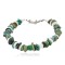 Certified Authentic Navajo .925 Sterling Silver Natural Turquoise and Graduated Melon Shell Native American Bracelet  1246-2