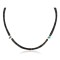Certified Authentic Navajo .925 Sterling Silver Natural Turquoise and Heishi Native American Necklace 16043-3