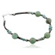 Certified Authentic Navajo .925 Sterling Silver Natural Turquoise and Jade Native American Bracelet 370972048048