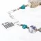 Navajo .925 Sterling Silver Natural Turquoise and Jasper Native American Bracelet 370998034010 Navajo .925 Sterling Silver Natural Turquoise and Jasper Native American Bracelet 370998034010