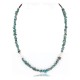 Certified Authentic Navajo .925 Sterling Silver Natural Turquoise and Jasper Native American Necklace 15851-33