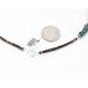 Certified Authentic Navajo .925 Sterling Silver Natural Turquoise and Jasper Native American Necklace 15851-33