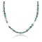 Certified Authentic Navajo .925 Sterling Silver Natural Turquoise and Jasper Native American Necklace 15851-39