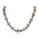Certified Authentic Navajo .925 Sterling Silver Natural Turquoise and Jasper Native American Necklace 25102-1