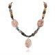 Certified Authentic Navajo .925 Sterling Silver Natural Turquoise and JASPER Native American Necklace 25205