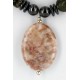 Certified Authentic Navajo .925 Sterling Silver Natural Turquoise and JASPER Native American Necklace 25205