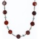 Certified Authentic Navajo .925 Sterling Silver Natural Turquoise and Jasper Native American Necklace 390805491108