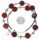 Certified Authentic Navajo .925 Sterling Silver Natural Turquoise and Jasper Native American Necklace 390805491108