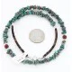 Navajo .925 Sterling Silver Natural Turquoise and Jasper Native American Necklace 390828633739