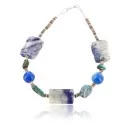 Navajo .925 Sterling Silver Natural Turquoise and LAPIS Native American Bracelet 390784081767