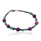Certified Authentic Navajo .925 Sterling Silver Natural Turquoise and Purple Jade Native American Bracelet 370976448795 Certified Authentic Navajo .925 Sterling Silver Natural Turquoise and Purple Jade Native American Bracelet 370976448795