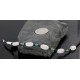 Certified Authentic Navajo .925 Sterling Silver Natural Turquoise and Quartz Native American Bracelet 370977456768
