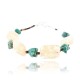 Certified Authentic Navajo .925 Sterling Silver Natural Turquoise and Quartz Native American Bracelet 390763466082