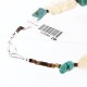 Certified Authentic Navajo .925 Sterling Silver Natural Turquoise and Quartz Native American Bracelet 390763466082
