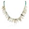 Certified Authentic Navajo .925 Sterling Silver Natural Turquoise and Smoky Quartz Native American Necklace 25250