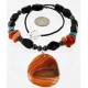 Certified Authentic Navajo .925 Sterling Silver Natural Turquoise and SPINY Native American Necklace 390838288997