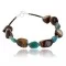 Navajo .925 Sterling Silver Natural Turquoise and Tigers Eye Native American Bracelet 390751609509