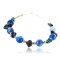 Certified Authentic Navajo .925 Sterling Silver Natural Turquoise Blue Agate Native American Bracelet 390762726284
